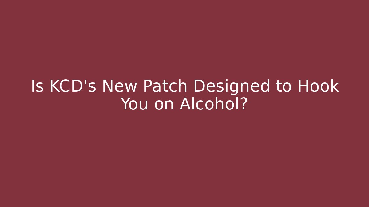 Is KCD's New Patch Designed to Hook You on Alcohol?