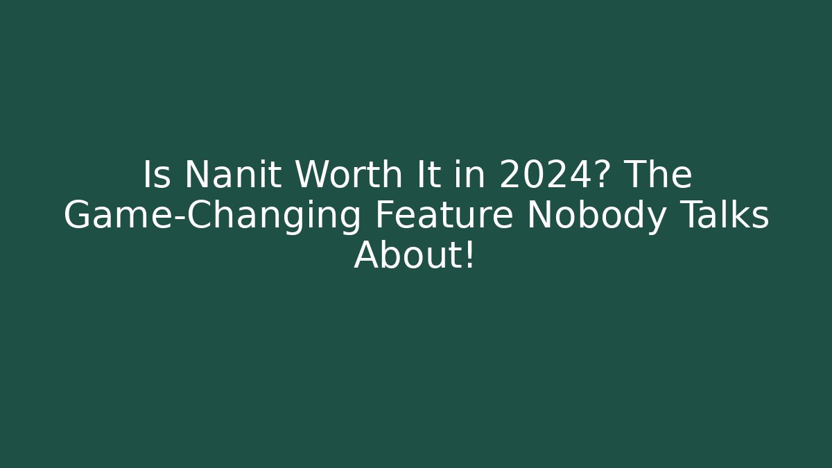 Is Nanit Worth It in 2024? The Game-Changing Feature Nobody Talks About!