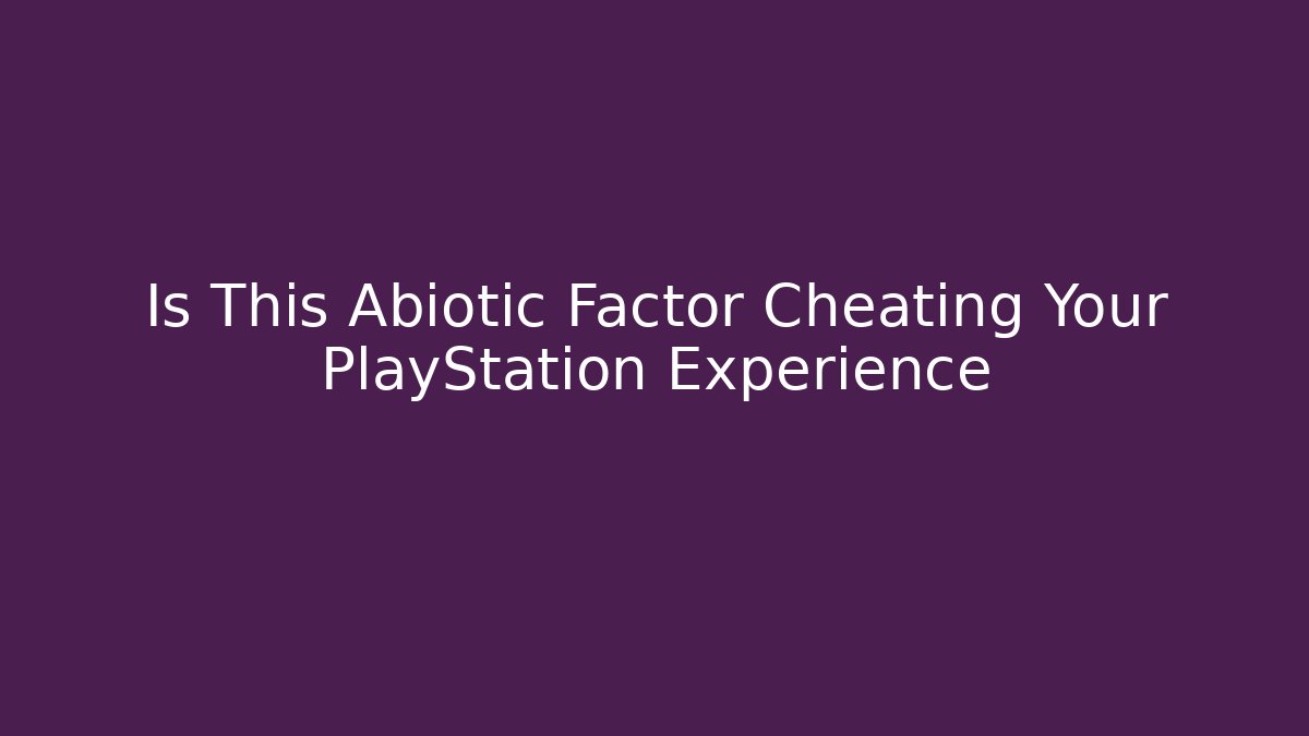 Is This Abiotic Factor Cheating Your PlayStation Experience