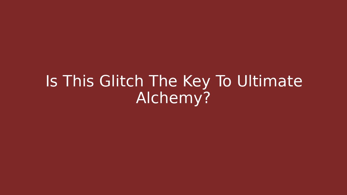 tainted grail alchemy