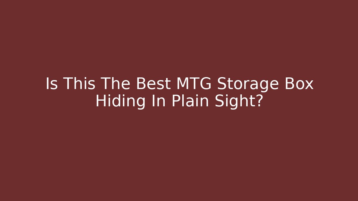 Is This The Best MTG Storage Box Hiding In Plain Sight?
