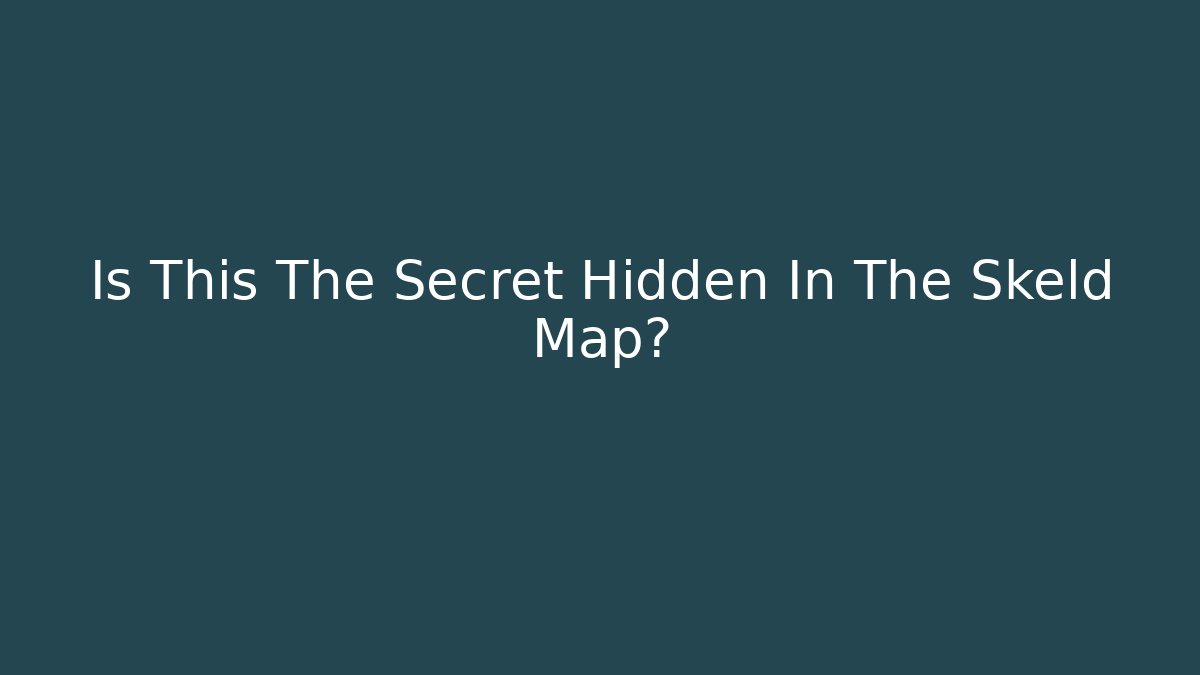 Is This The Secret Hidden In The Skeld Map?