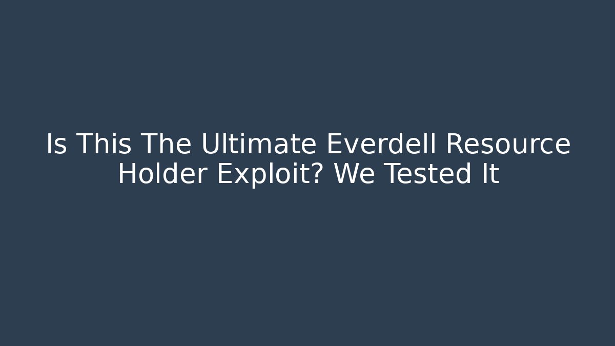 Is This The Ultimate Everdell Resource Holder Exploit? We Tested It - Create More Assets