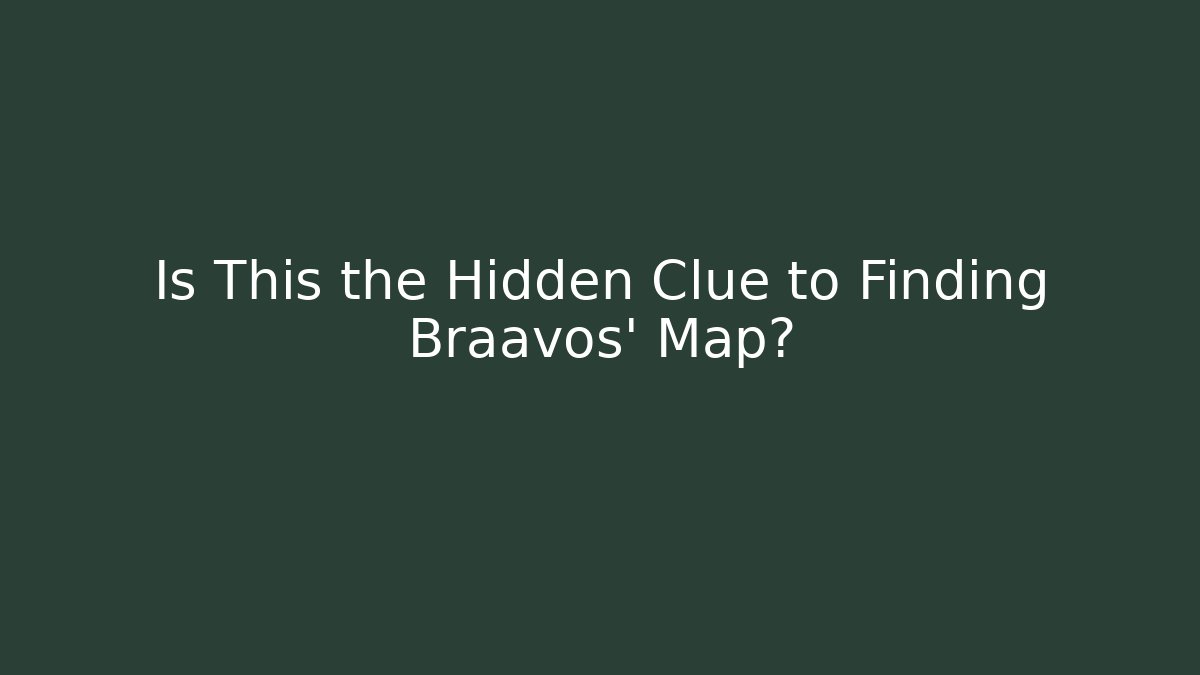Is This the Hidden Clue to Finding Braavos' Map? - Create More Assets