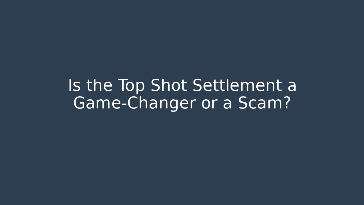 Is the Top Shot Settlement a Game-Changer or a Scam? - Create More Assets