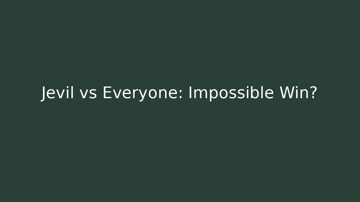 Jevil vs Everyone: Impossible Win? - Create More Assets
