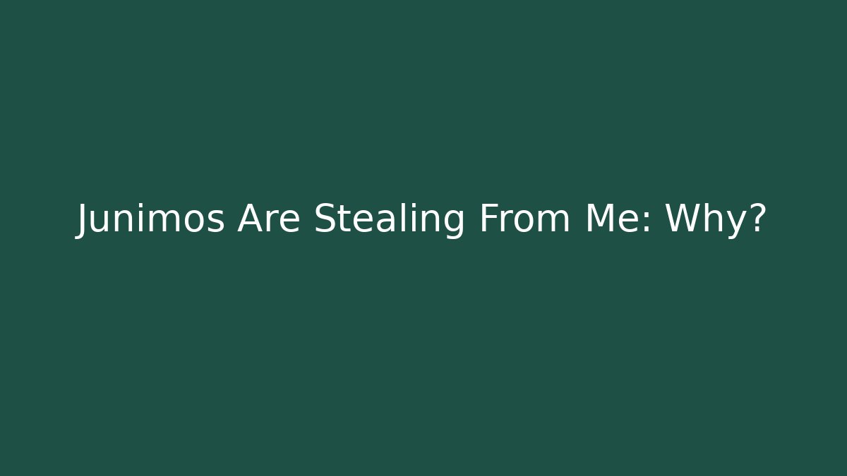 Junimos Are Stealing From Me: Why?
