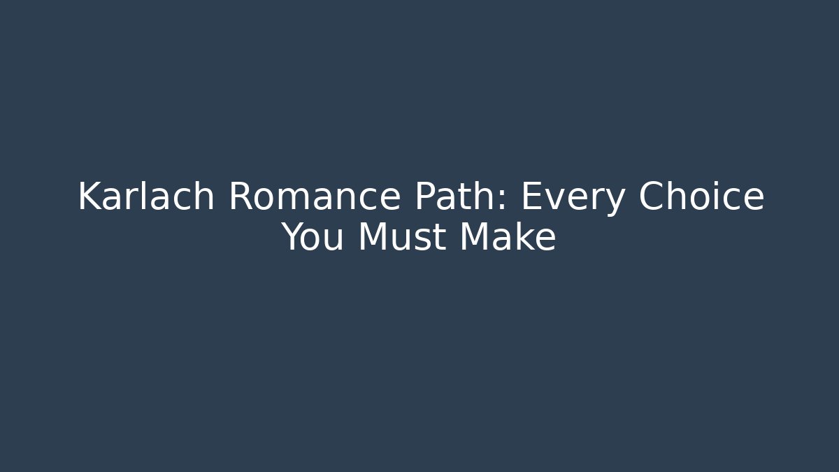 Karlach Romance Path: Every Choice You Must Make