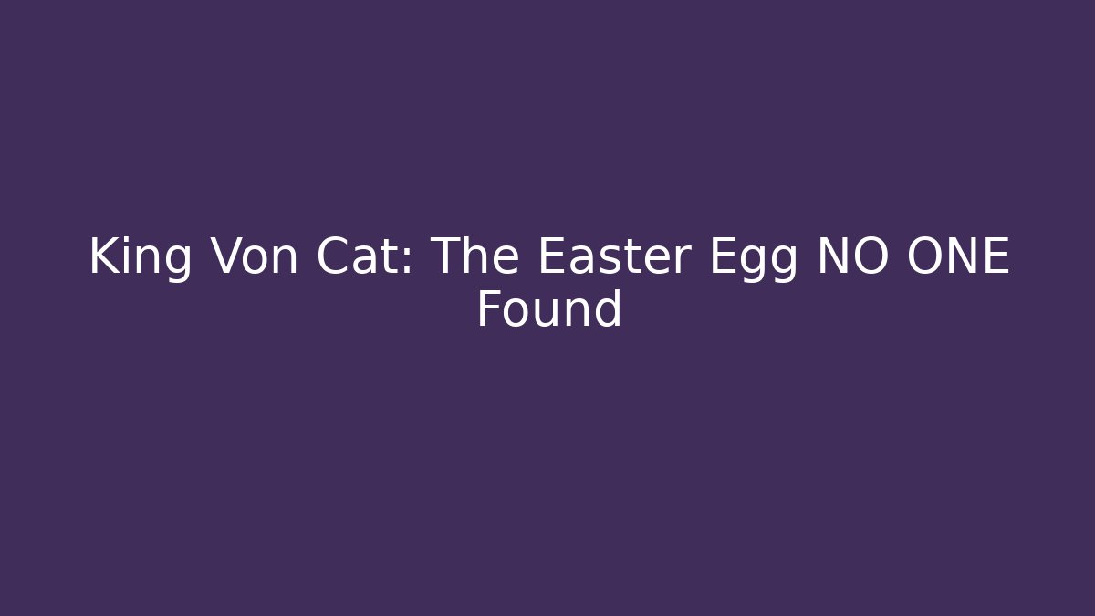 King Von Cat: The Easter Egg NO ONE Found