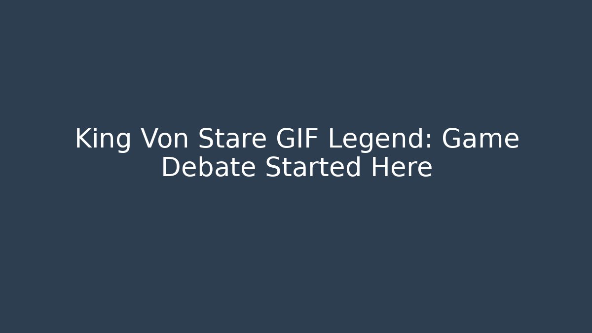 King Von Stare GIF Legend: Game Debate Started Here