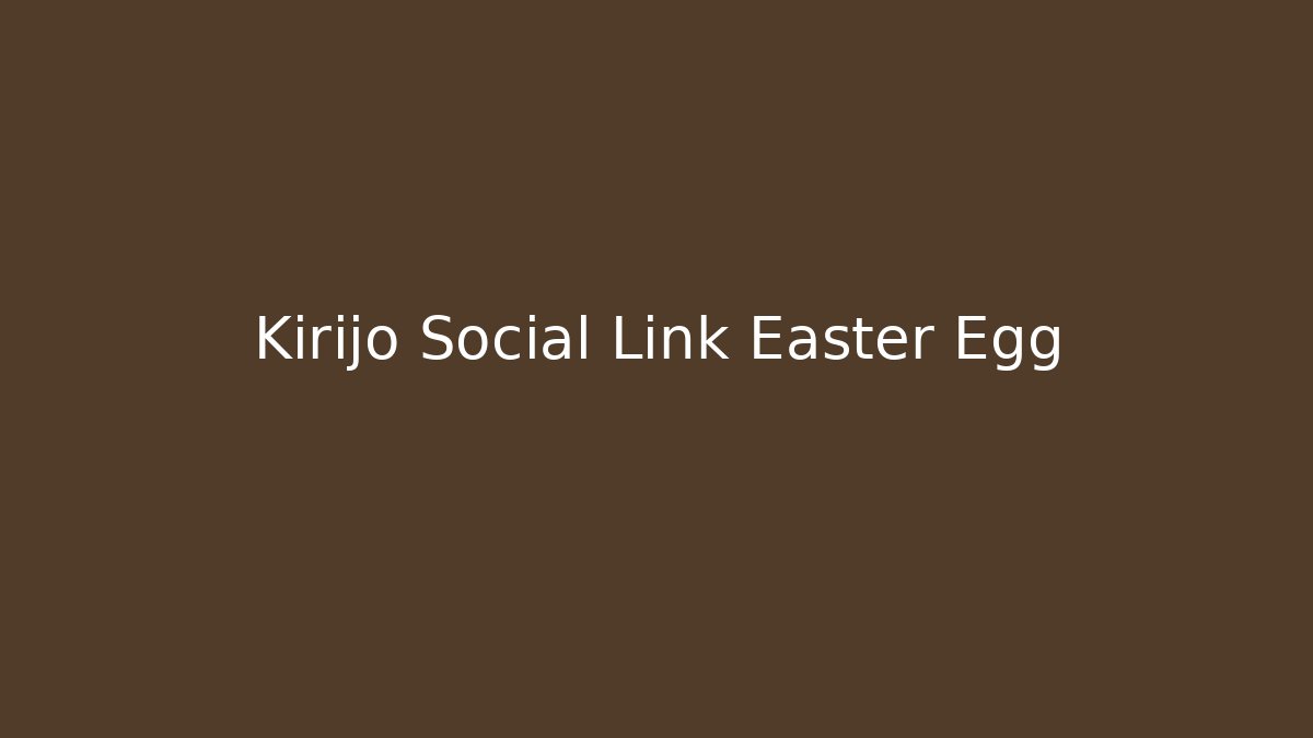 Kirijo Social Link Easter Egg - Create More Assets