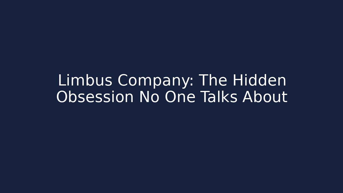 Limbus Company: The Hidden Obsession No One Talks About