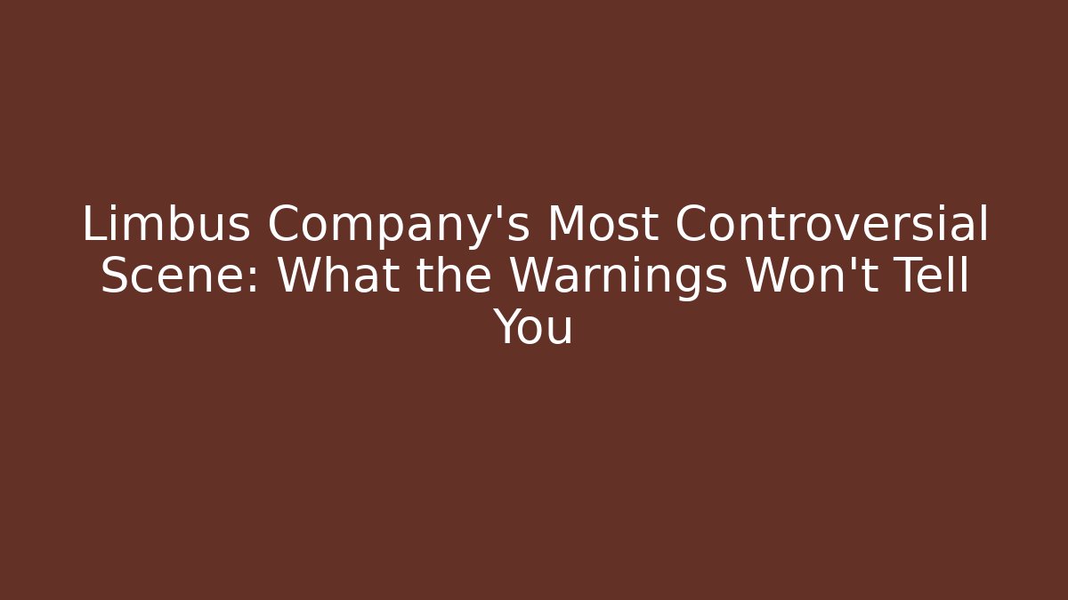limbus company content warnings