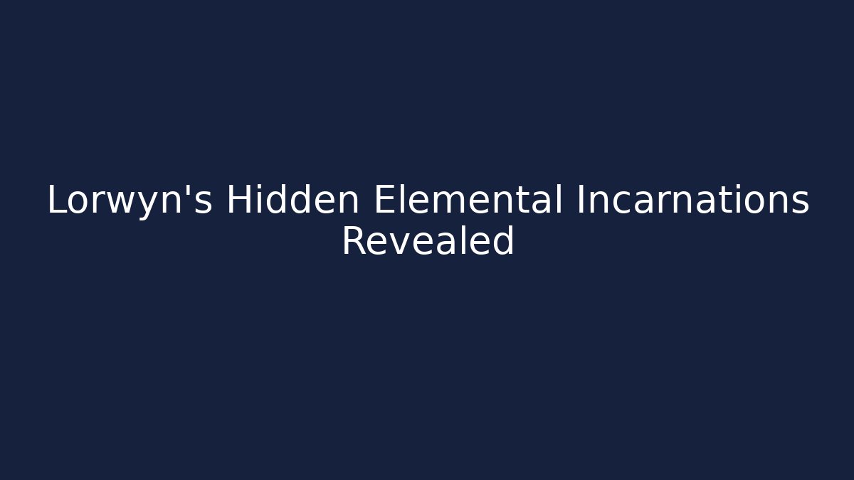 Lorwyn's Hidden Elemental Incarnations Revealed