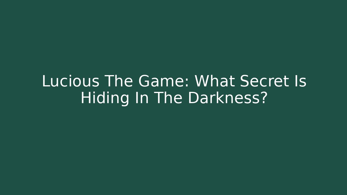 Lucious The Game: What Secret Is Hiding In The Darkness?