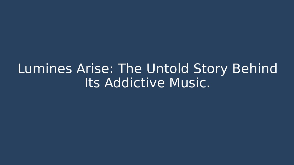 Lumines Arise: The Untold Story Behind Its Addictive Music.