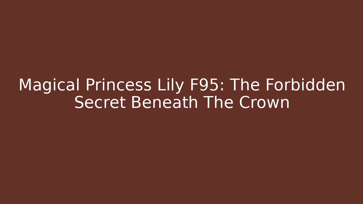 Magical Princess Lily F95: The Forbidden Secret Beneath The Crown
