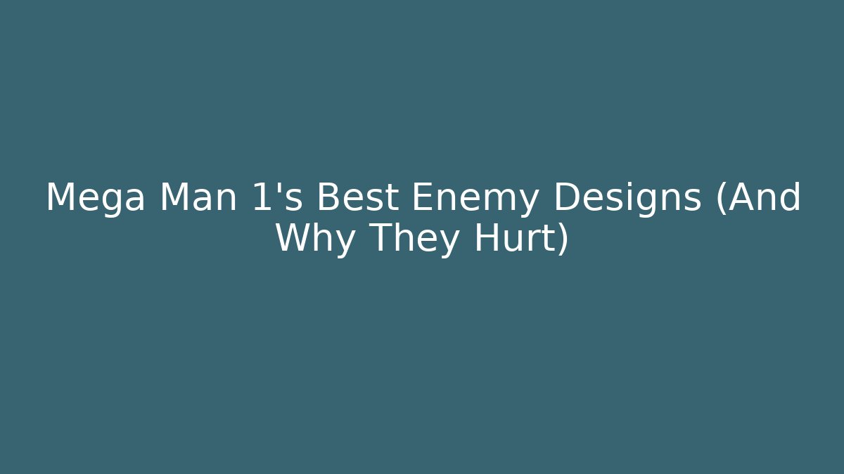 Mega Man 1's Best Enemy Designs (And Why They Hurt)