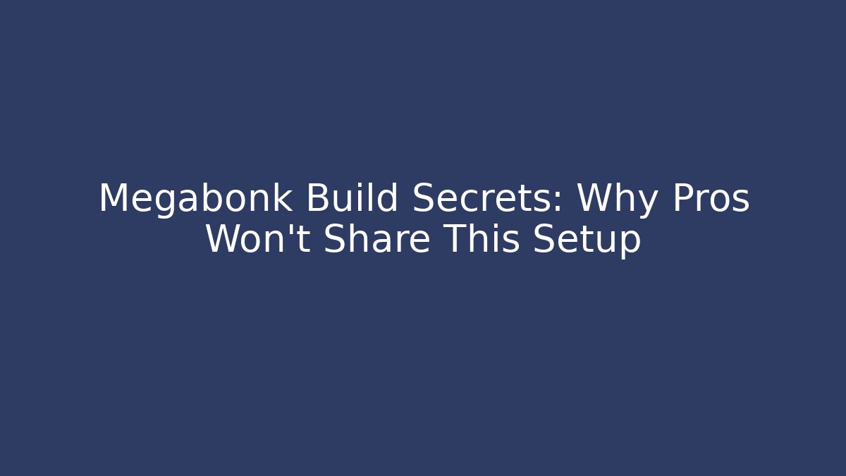 Megabonk Build Secrets: Why Pros Won't Share This Setup - Create More Assets