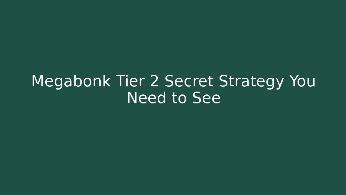 Megabonk Tier 2 Secret Strategy You Need to See