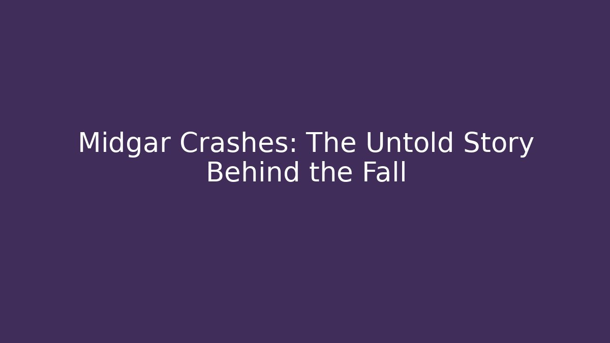 Midgar Crashes: The Untold Story Behind the Fall
