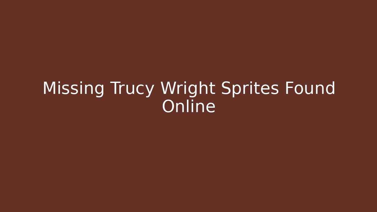 Missing Trucy Wright Sprites Found Online - Create More Assets