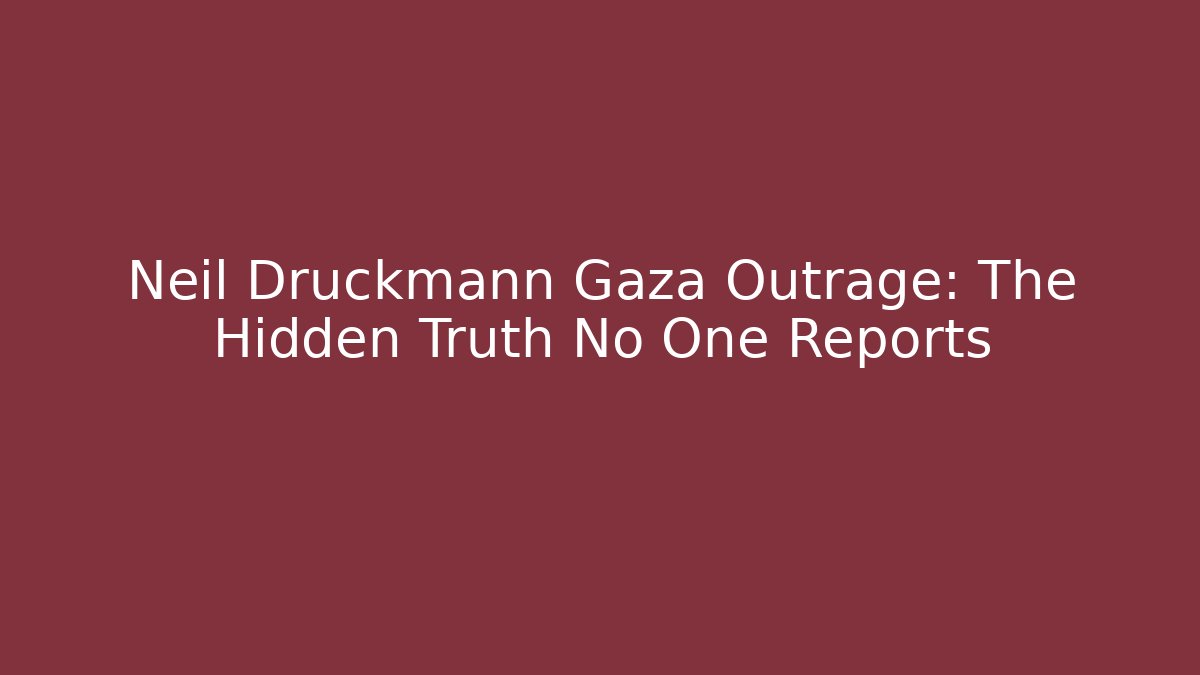 Neil Druckmann Gaza Outrage: The Hidden Truth No One Reports