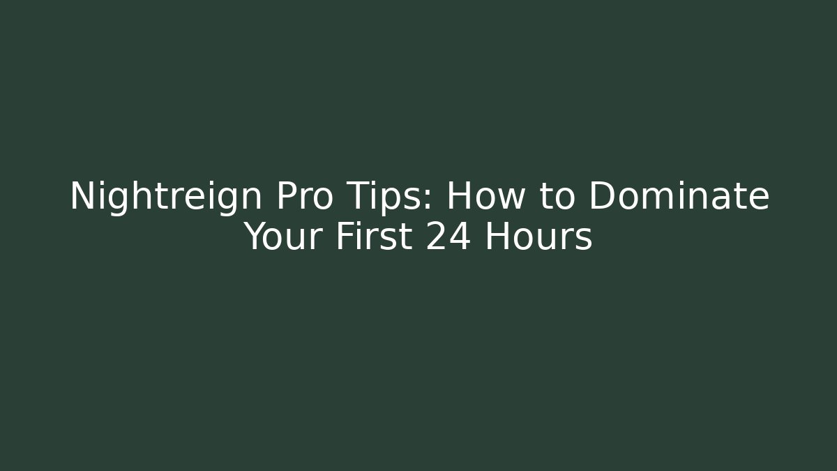 Nightreign Pro Tips: How to Dominate Your First 24 Hours