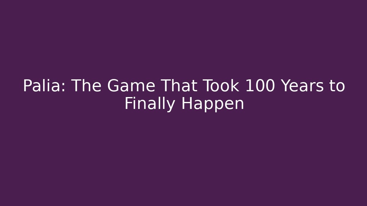 Palia: The Game That Took 100 Years to Finally Happen