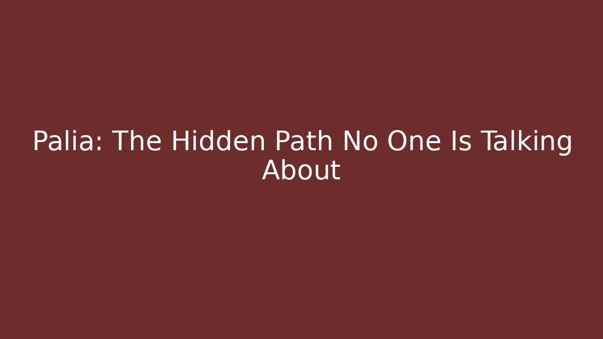 Palia: The Hidden Path No One Is Talking About