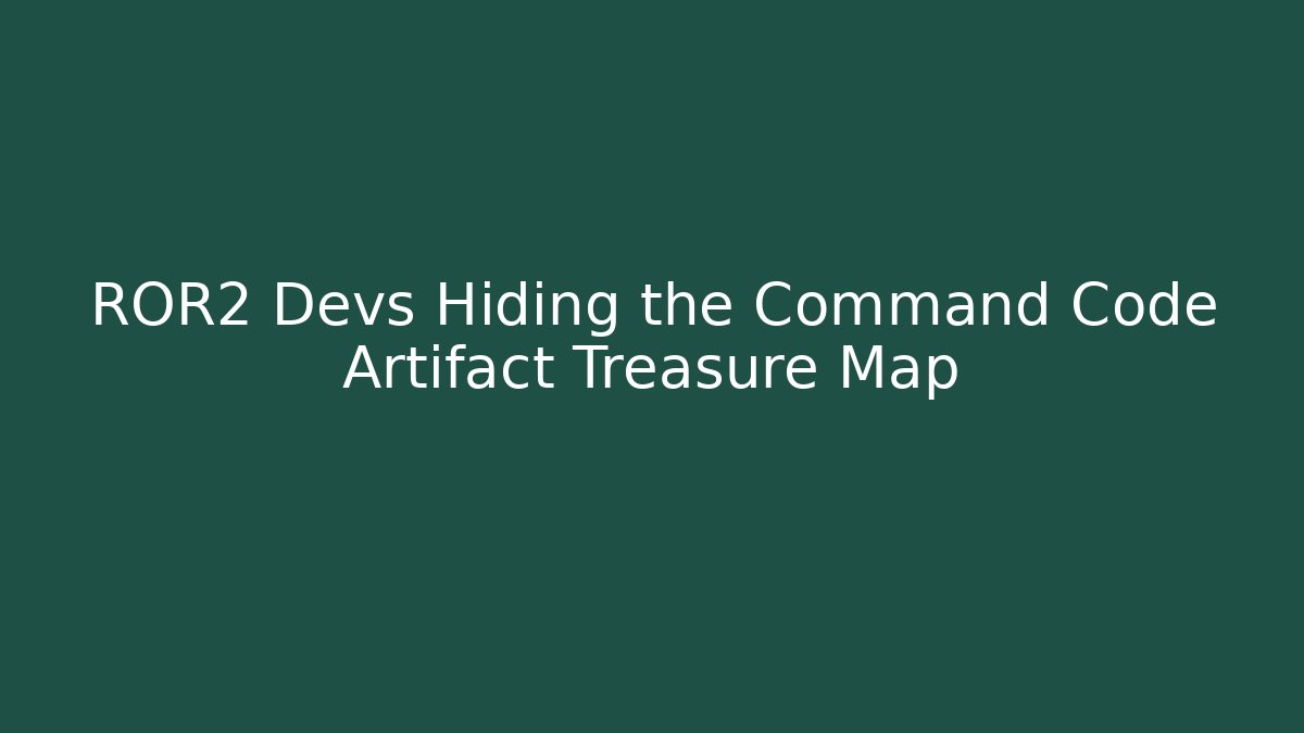 ROR2 Devs Hiding the Command Code Artifact Treasure Map