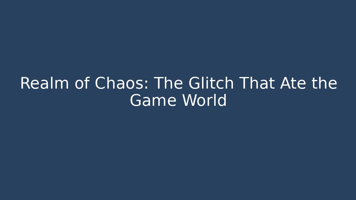 Realm of Chaos: The Glitch That Ate the Game World