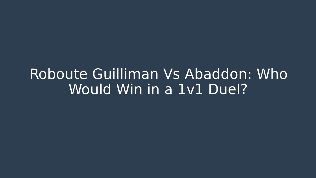 Roboute Guilliman Vs Abaddon: Who Would Win in a 1v1 Duel? - Create More Assets