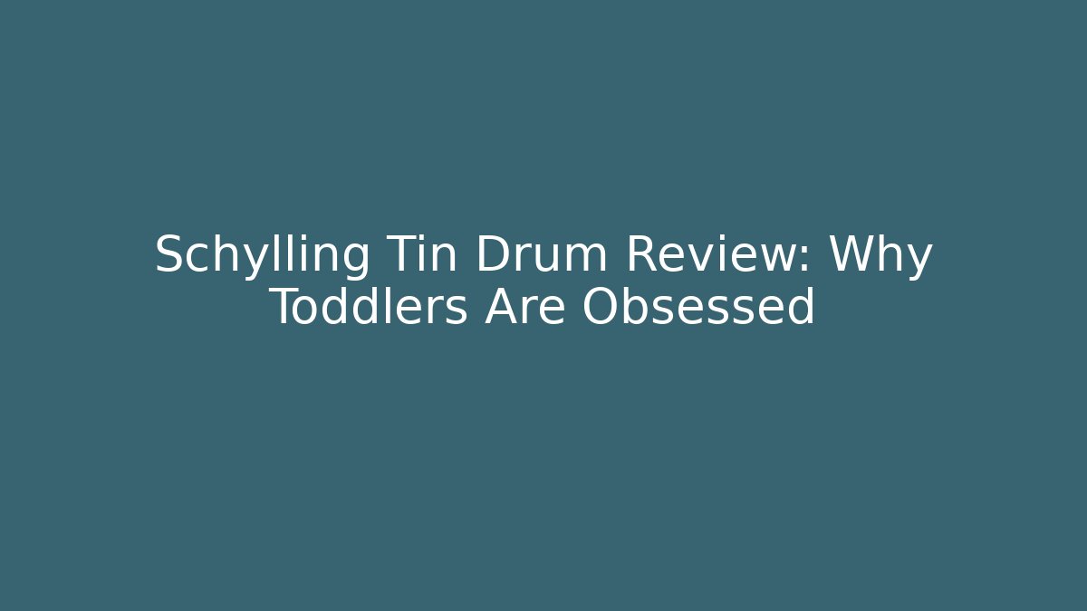 Schylling Tin Drum Review: Why Toddlers Are Obsessed