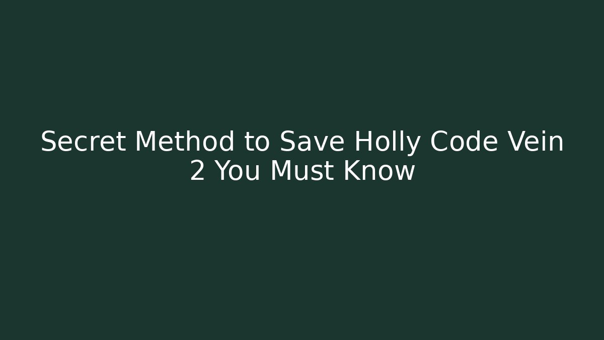 Secret Method to Save Holly Code Vein 2 You Must Know