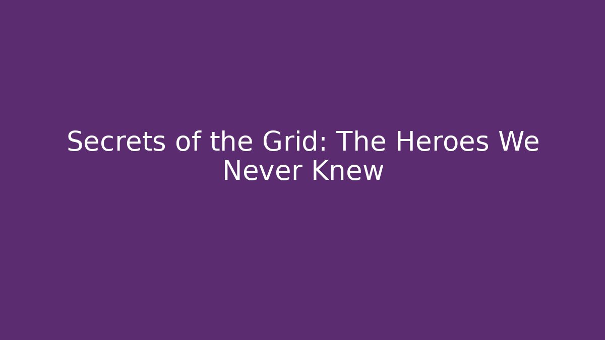 Secrets of the Grid: The Heroes We Never Knew