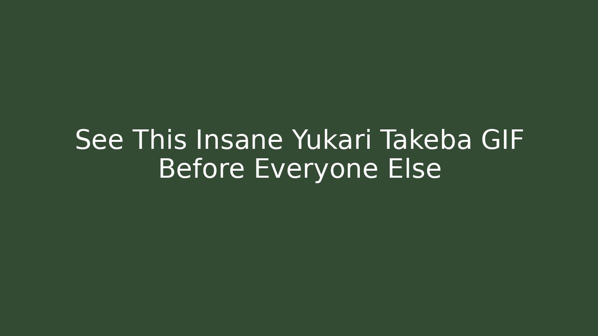See This Insane Yukari Takeba GIF Before Everyone Else - Create More Assets