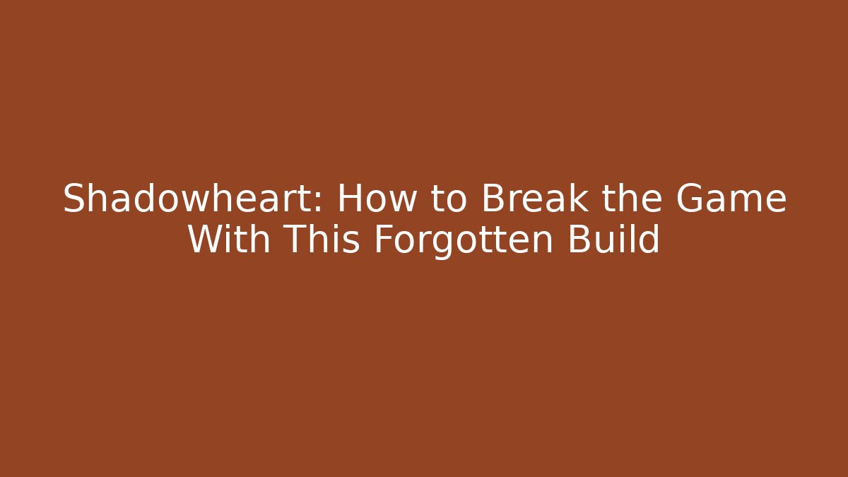 Shadowheart: How to Break the Game With This Forgotten Build