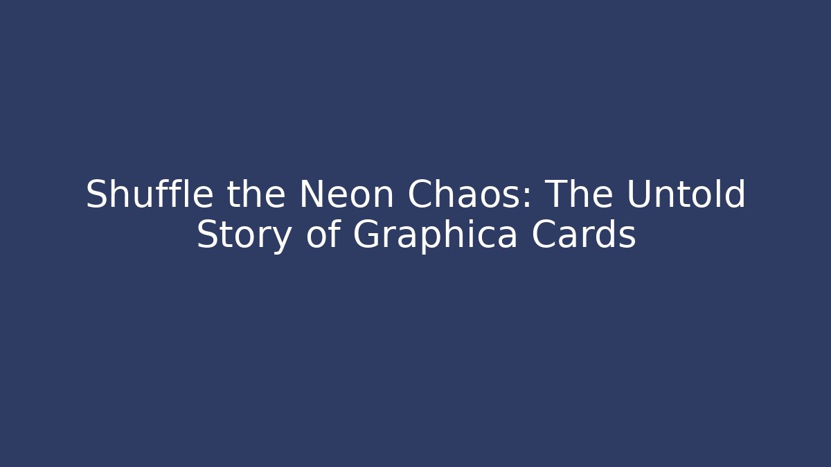 Shuffle the Neon Chaos: The Untold Story of Graphica Cards
