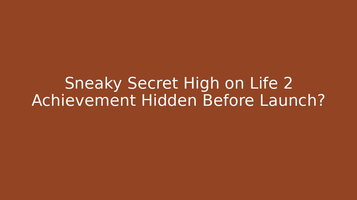 Sneaky Secret High on Life 2 Achievement Hidden Before Launch?