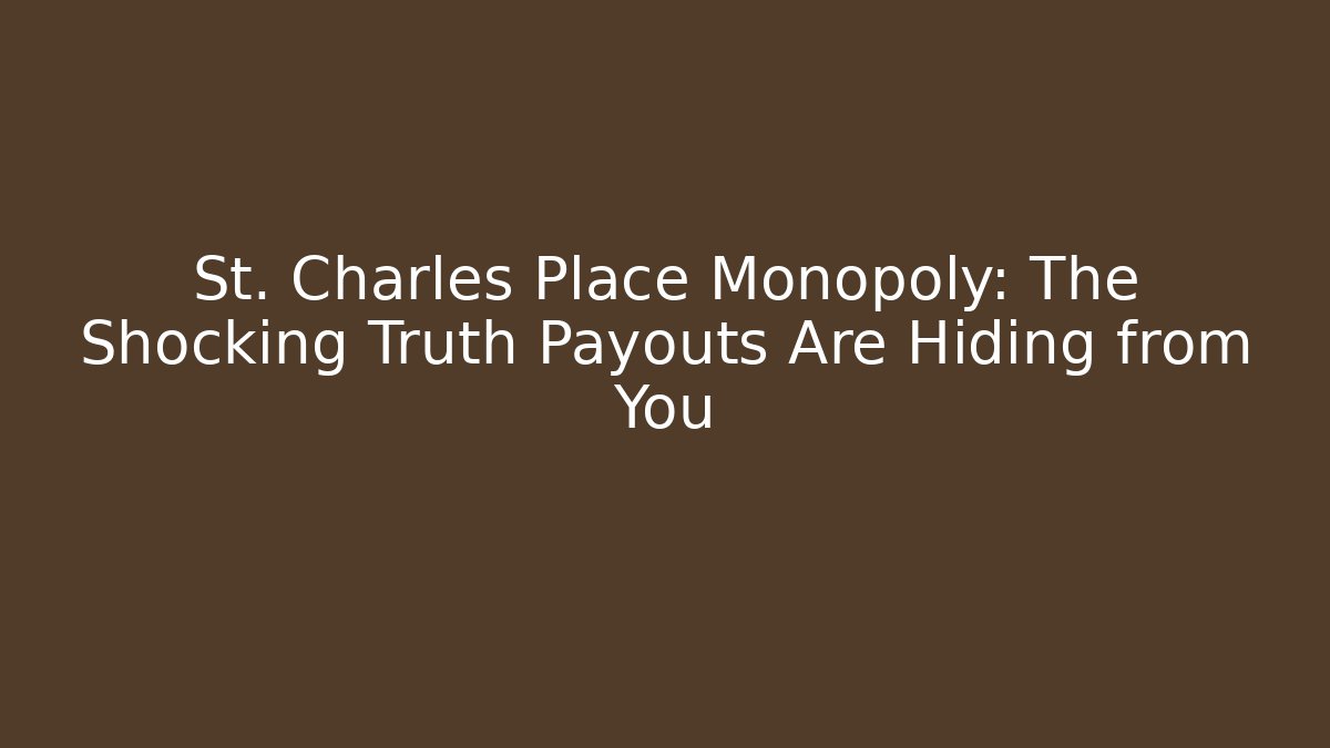 monopoly st charles place