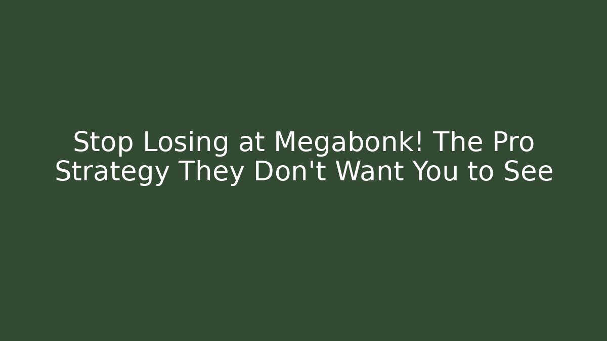 Stop Losing at Megabonk! The Pro Strategy They Don’t Want You to See