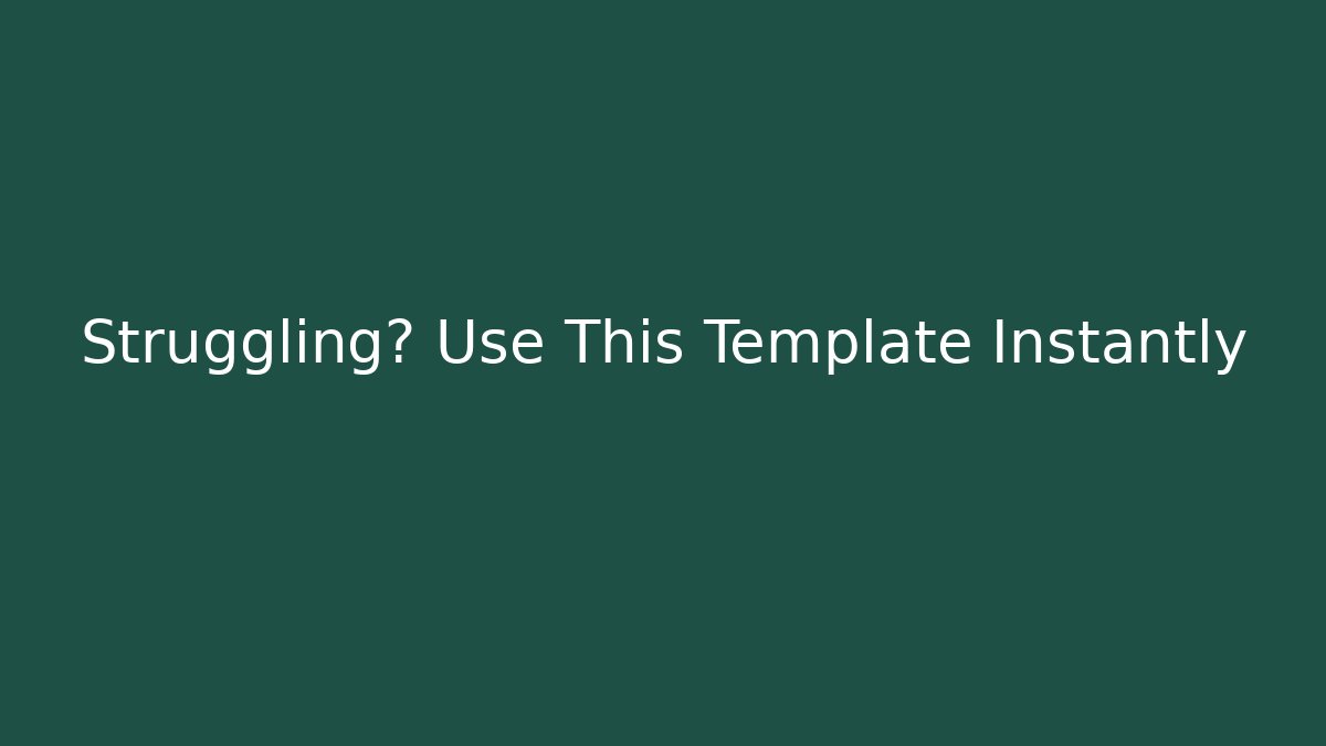 Struggling? Use This Template Instantly - Create More Assets