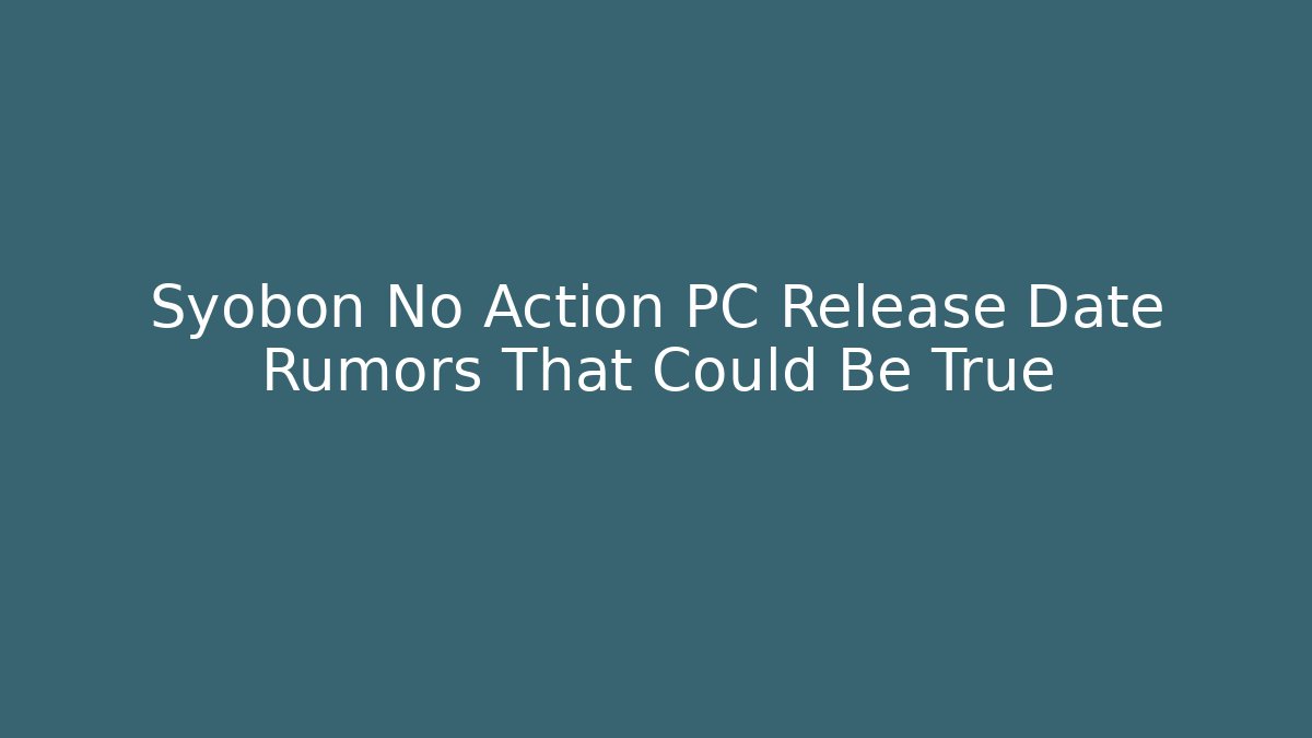 Syobon No Action PC Release Date Rumors That Could Be True