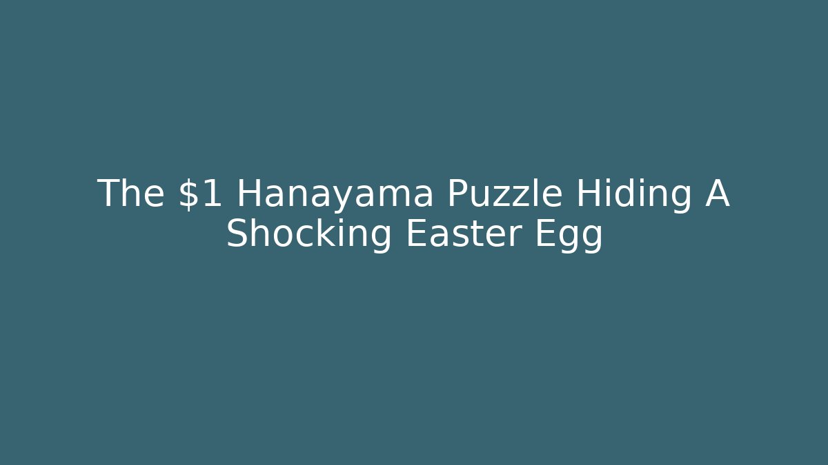 The $1 Hanayama Puzzle Hiding A Shocking Easter Egg - Create More Assets