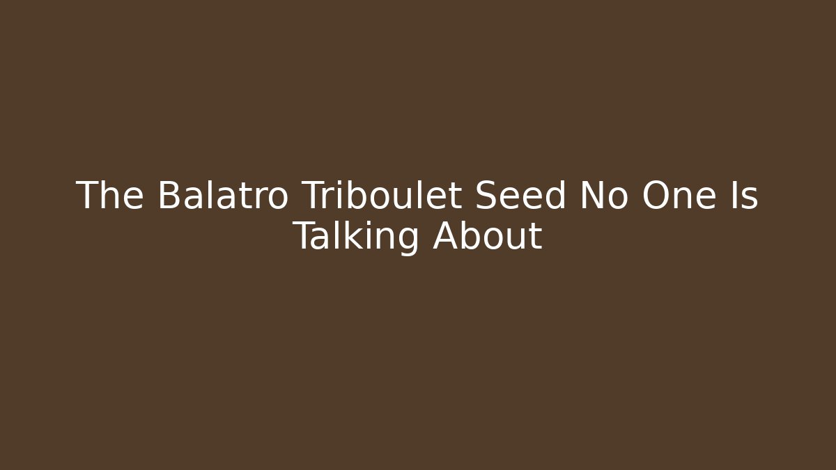 The Balatro Triboulet Seed No One Is Talking About