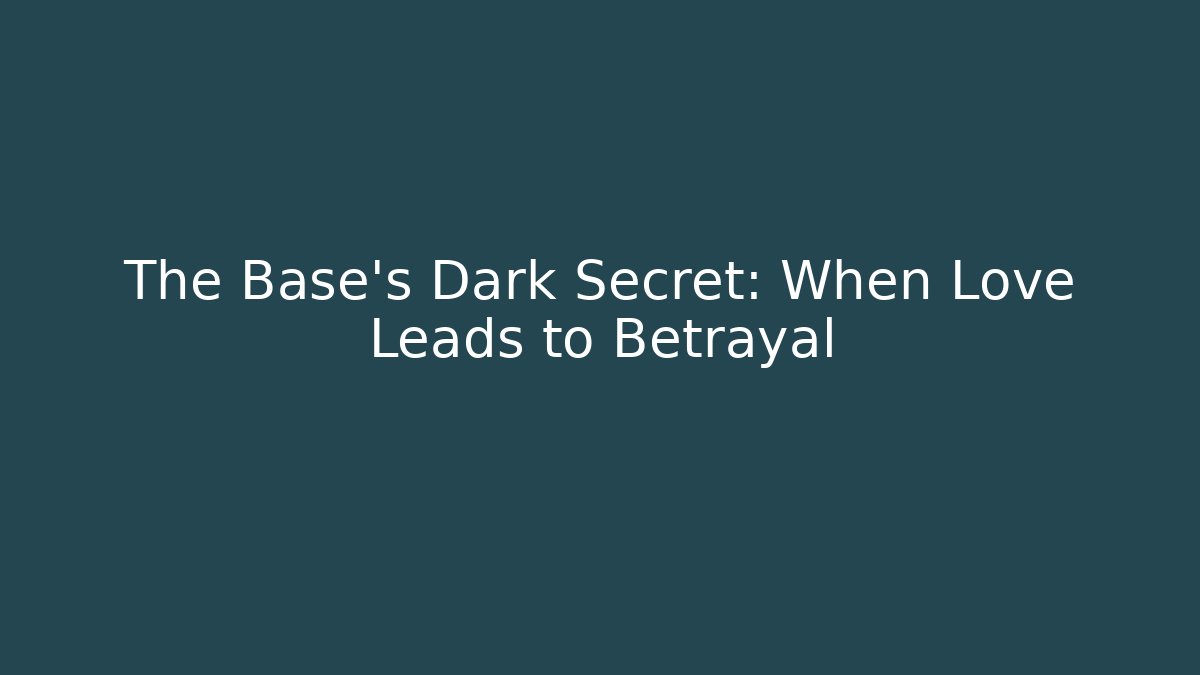The Base's Dark Secret: When Love Leads to Betrayal
