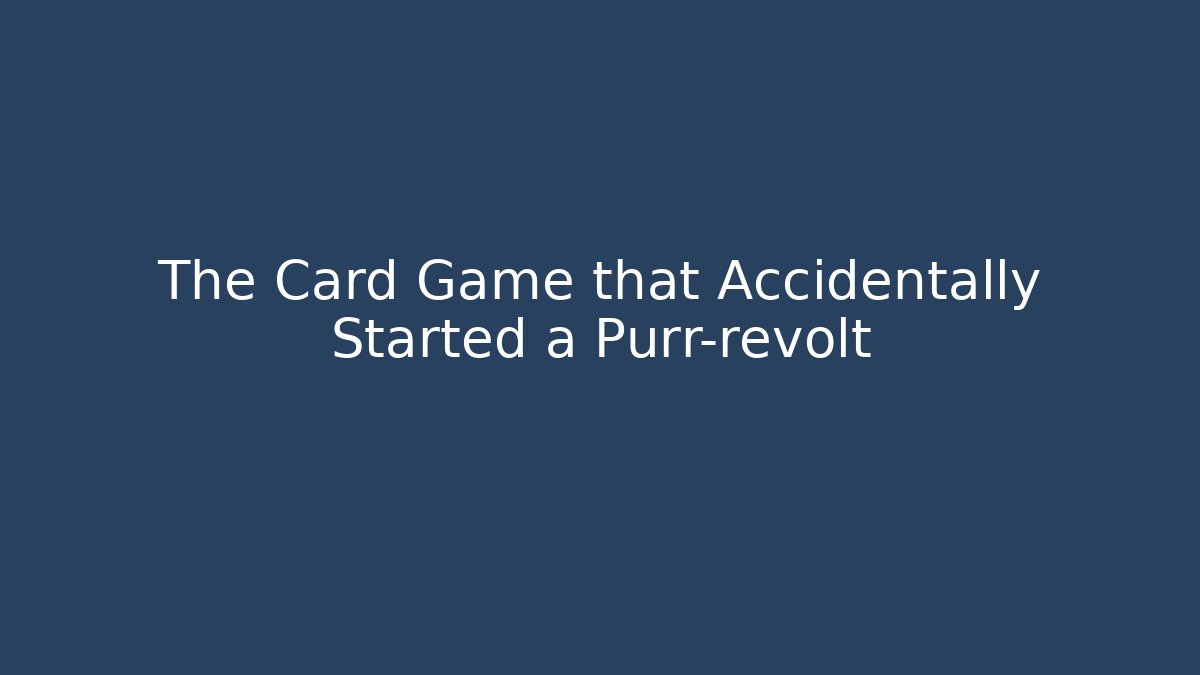 The Card Game that Accidentally Started a Purr-revolt