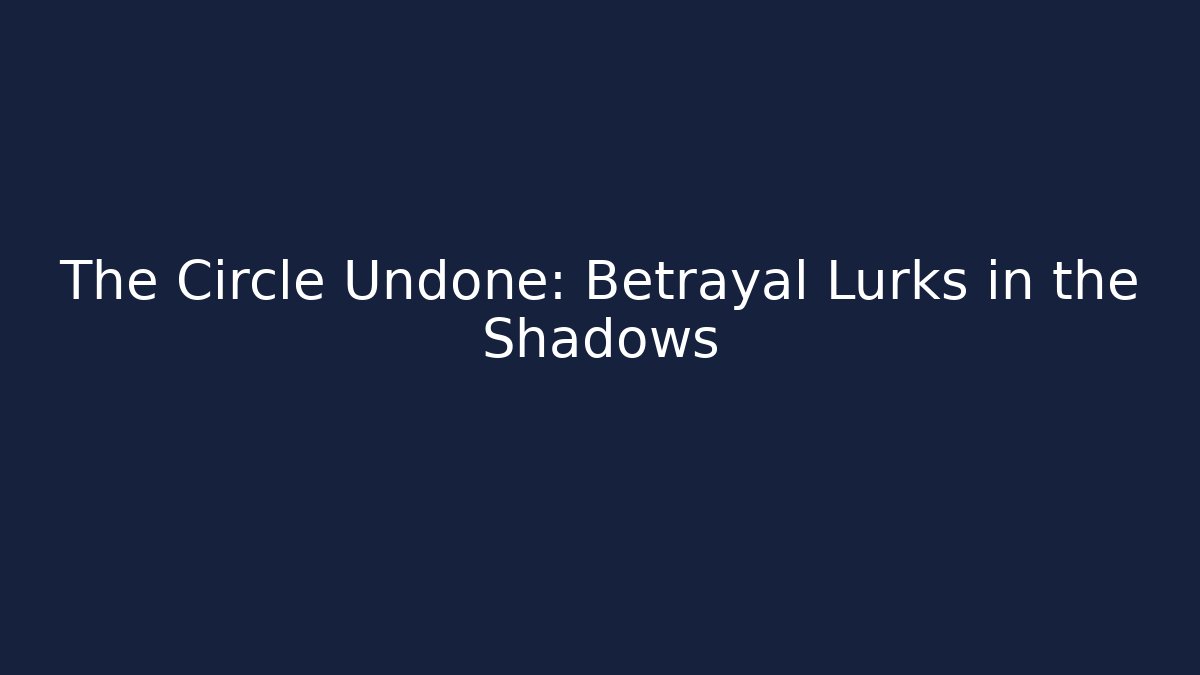 The Circle Undone: Betrayal Lurks in the Shadows