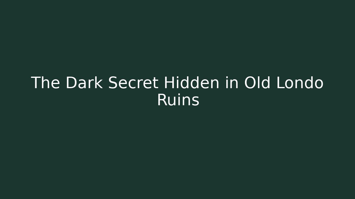 The Dark Secret Hidden in Old Londo Ruins